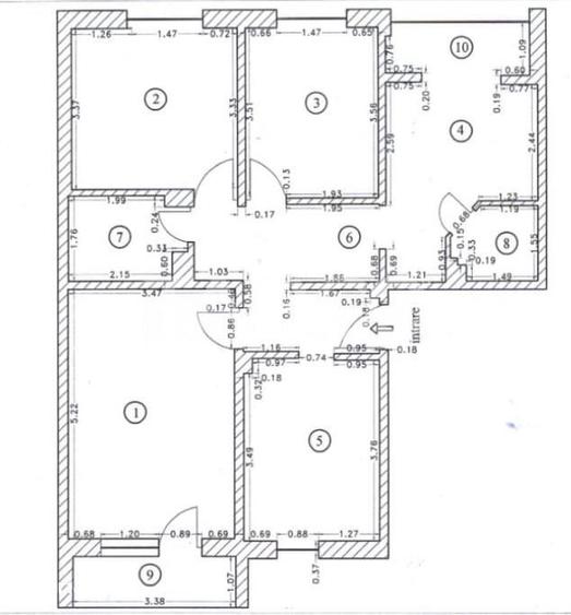 Apartament 4 camere decomandat 2 bai pivnita zona Strand Sibiu - 9