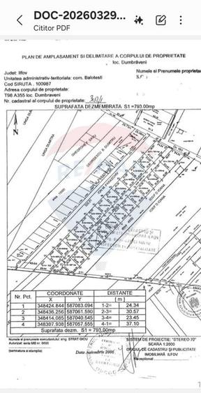 Teren Construcții intravilan de 16700 mp, în Balotești