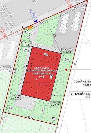Casă cu 4 camere cu Teren 326 Mp în Cristian