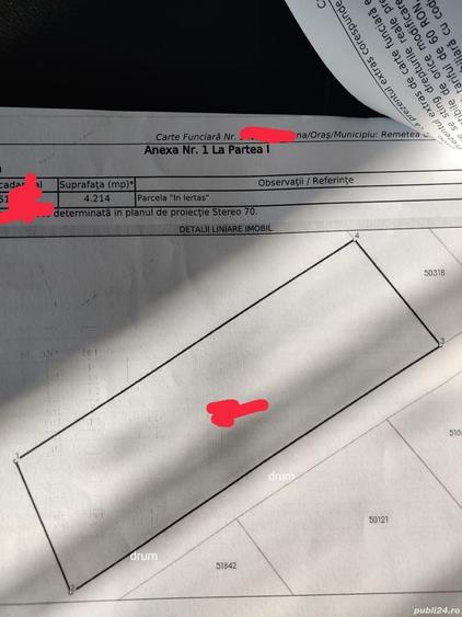 Teren de 4214 mp, în Remecioara