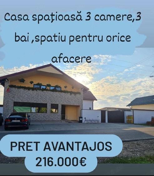 Casă cu 3 camere cu Teren 600 Mp în Central