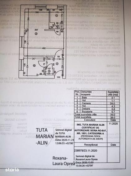 Apartament cu 2 camere nedecomandat în Ultracentral