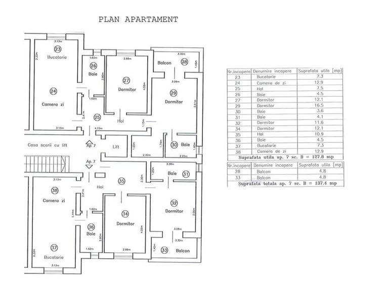 Apartament cu 6 camere decomandat în Dumbrăvița