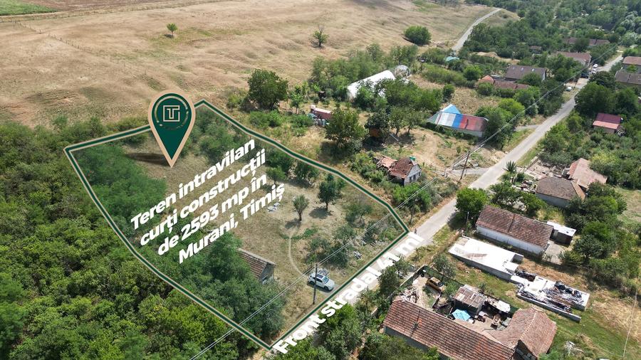 Teren Construcții intravilan de 2593 mp, în Murani