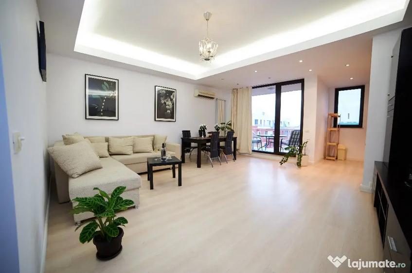 Apartament cu 2 camere semidecomandat, mobilat în Nord