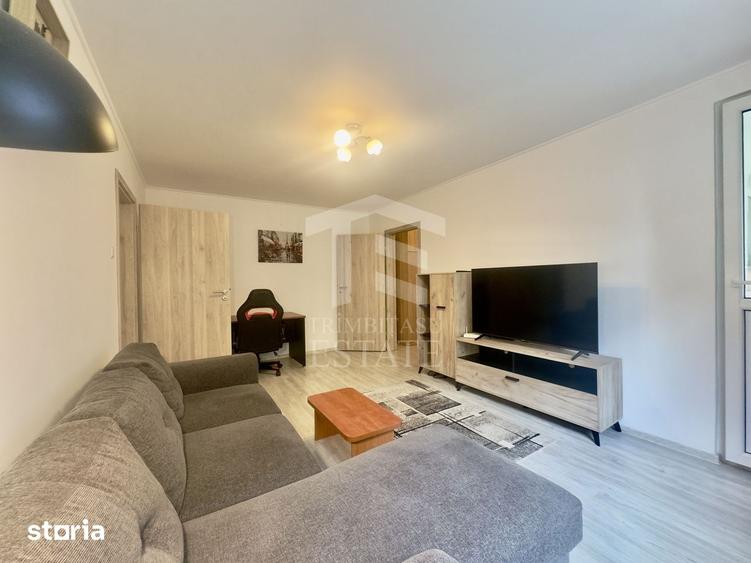 Apartament cu 2 camere, mobilat în Tei