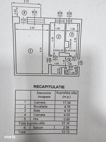 Mihai Bravu / Pasajul Obor / bloc mixt /  3 min Metrou / - 6
