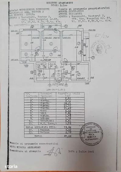 Apartament cu 4 camere decomandat în Pantelimon
