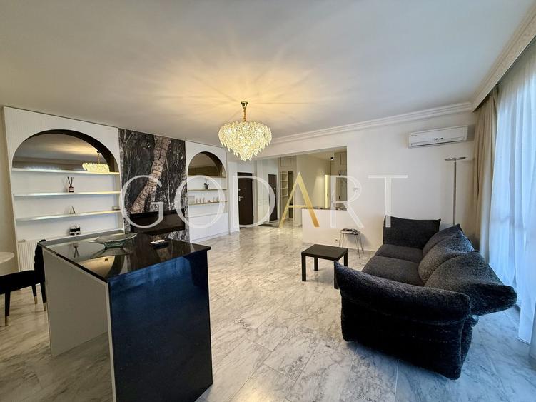 Apartament cu 3 camere decomandat, mobilat în Herăstrău