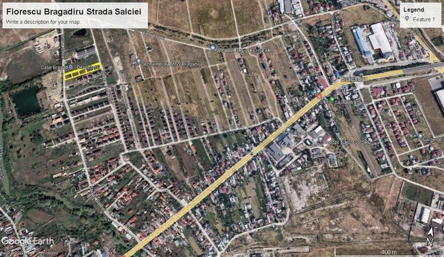 Teren Construcții intravilan de 625 mp, în Vest