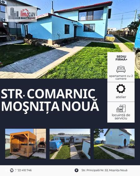 Sediu firma+locuin?a de serviciu+atelier+apartament 2 camere - 1