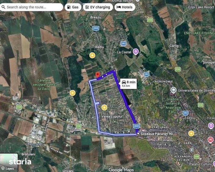 Teren de 1200 mp, în Central