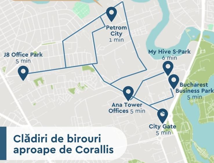 Apartament cu 2 camere decomandat în Băneasa
