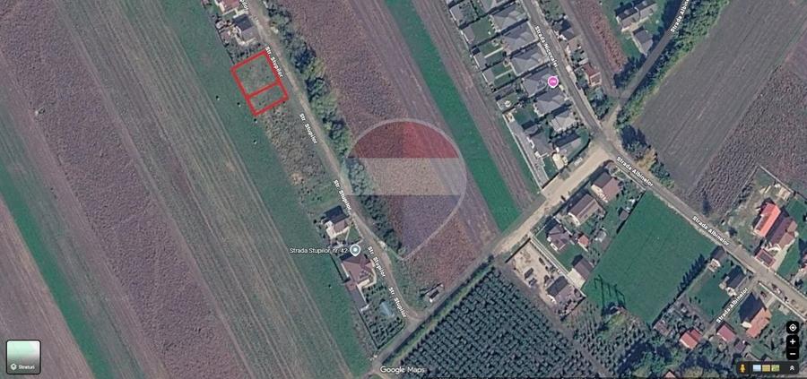 Teren Construcții intravilan de 296 mp, în Stupini