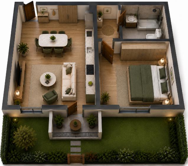 Apartament cu 2 camere decomandat în Aviației