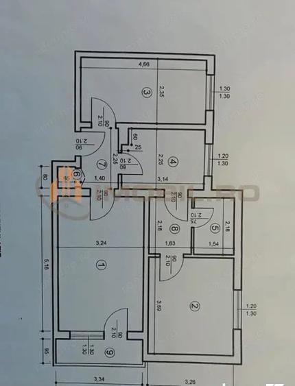 Apartament cu 2 camere decomandat în Tudor Vladimirescu