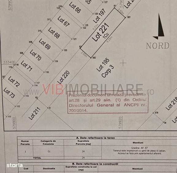 Apartament cu 2 camere decomandat în Rudeni
