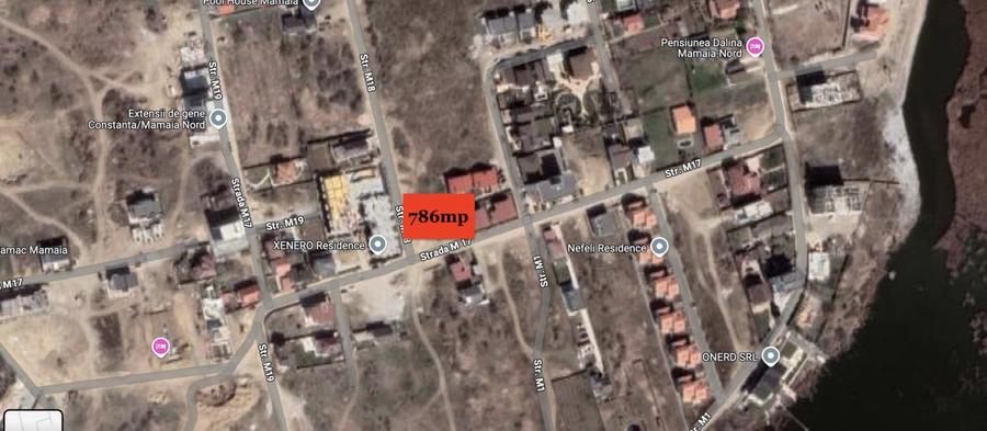 Teren Construcții intravilan de 786 mp, în Mamaia-Sat