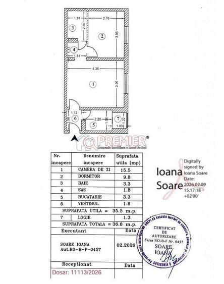 Apartament cu 2 camere în Giurgiului