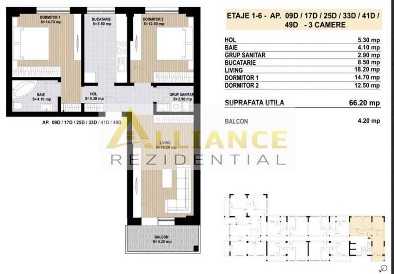 Grand Arena Mall /Apartament cu 3 Cam Decomandat OFERTA - 10
