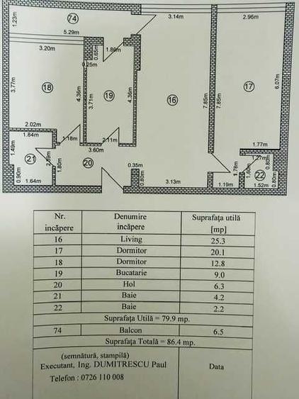 Apartament cu 3 camere în Ghencea