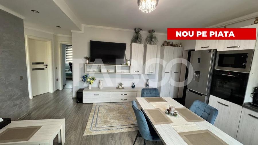 Apartament cu 3 camere semidecomandat, mobilat în Șelimbăr
