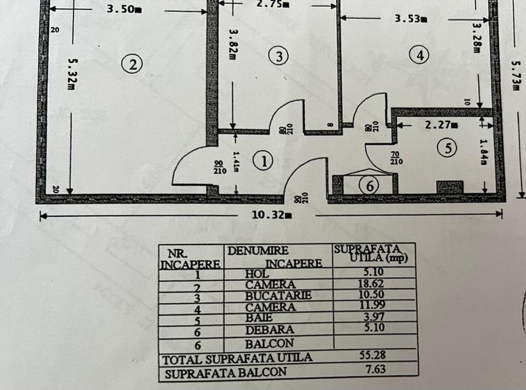 Republicii ,se vinde apartament decomandat ,2 camere ,pret 67000 euro neg. - 1