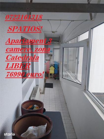 Apartament cu 3 camere în Tineretului
