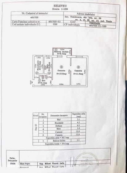 Apartament cu 2 camere în Odobescu