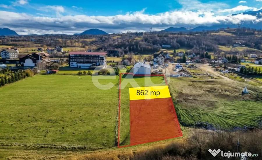 Teren intravilan 862 mp zona Bran | Front 2 DN73 | 34.48 - 5