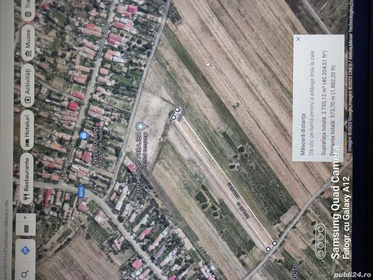 Teren de 3200 mp, în Sud