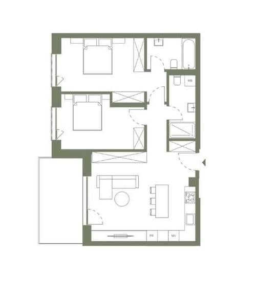 Apartament cu 3 camere decomandat în Exterior Vest