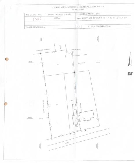 Teren de 1977 mp, în Râfov