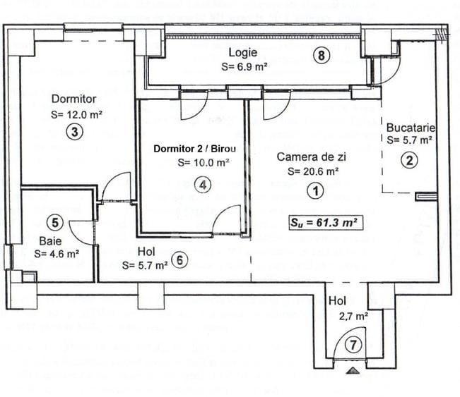 Apartament cu 3 camere decomandat, mobilat în Circumvalațiunii