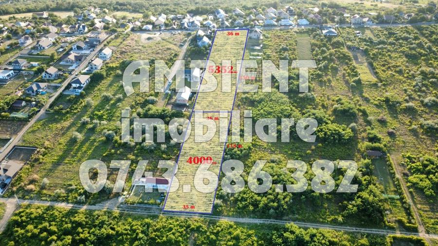 Teren agricol intravilan de 5352 mp, în Filaturii