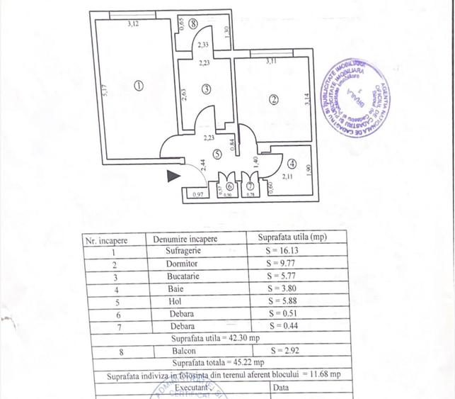 Apartament cu 2 camere decomandat, mobilat în Dorobanți