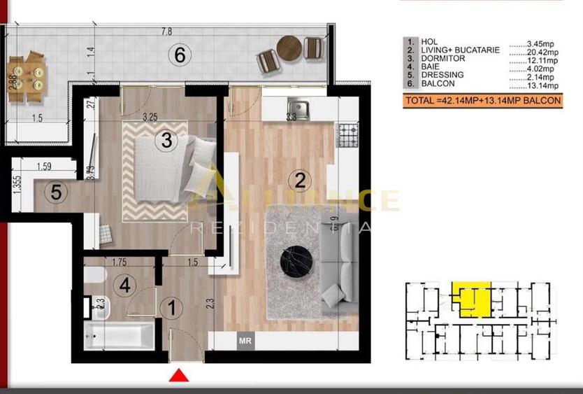 15 MINUTE METROU BERCENI - STUDIO - 102.000eur TVA INCLUS - 9