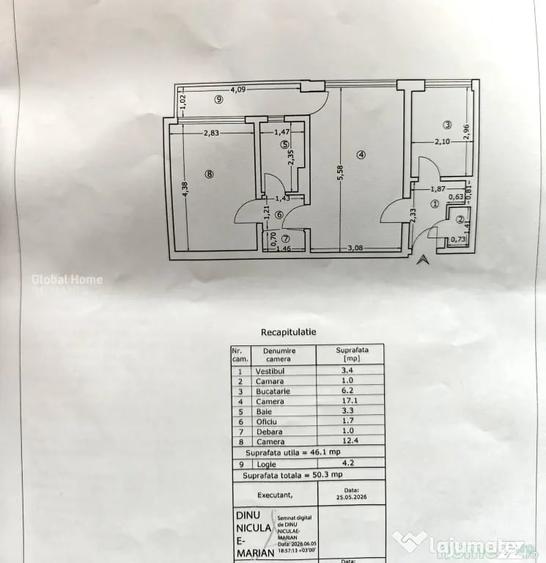 Apartament cu 2 camere semidecomandat în Cotroceni