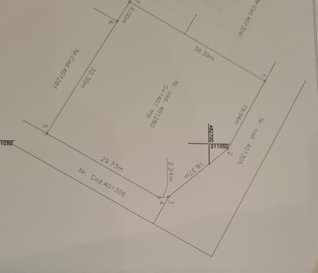 Teren Construcții intravilan de 1401 mp, în Aeroport