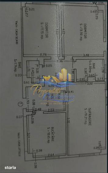 Apartament cu 3 camere în Central