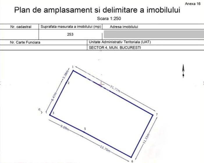 Aparatorii Patriei - Teren 253 mp 10 Minute de Metrou - 1