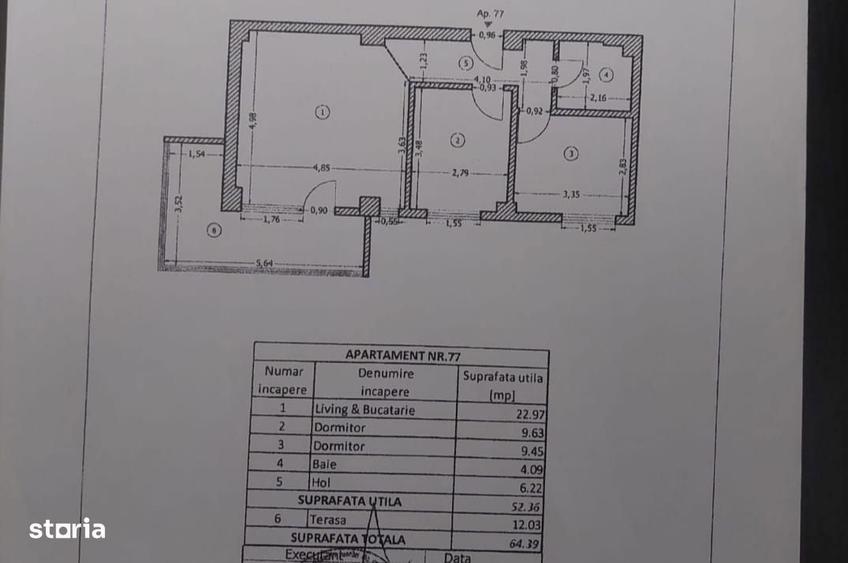Apartament cu 3 camere decomandat, mobilat în Chiajna