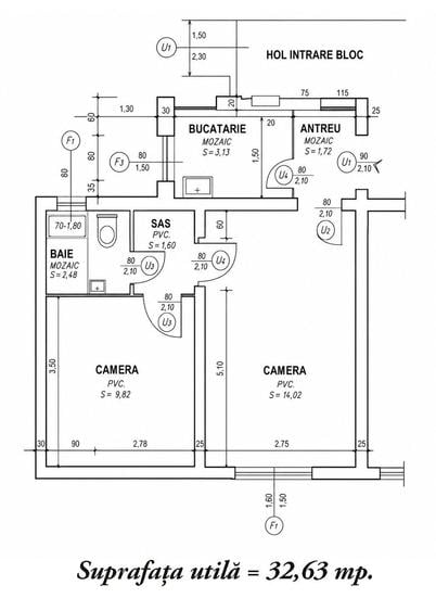 Apartament cu 2 camere în Sud