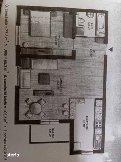 Apartament cu 2 camere, mobilat în Berceni — fotografia 1