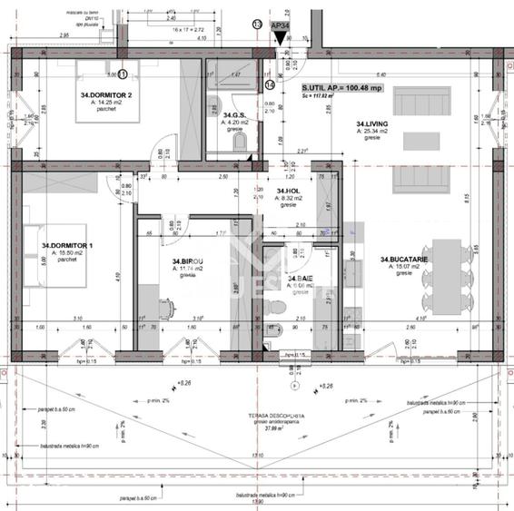 Apartament cu 4 camere în Central