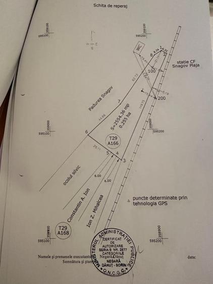 Teren Construcții intravilan de 2530 mp, în Snagov