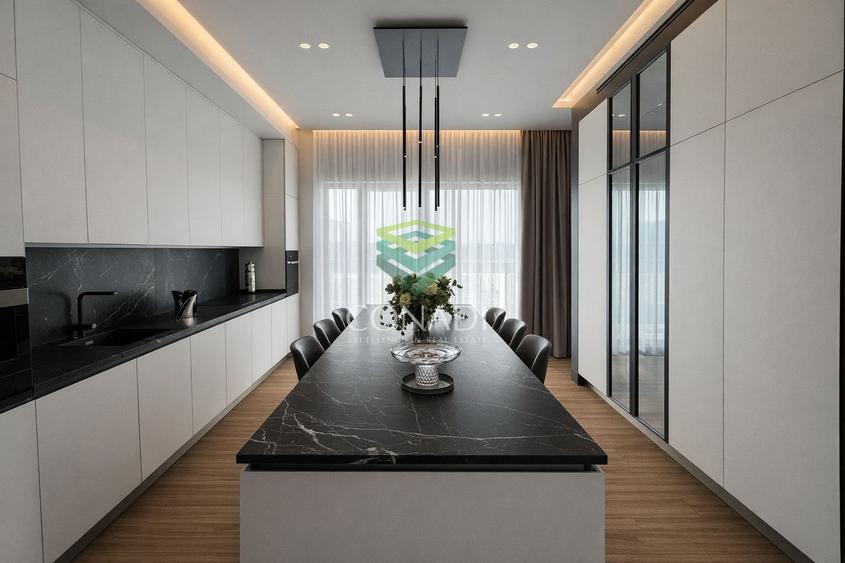 Apartament cu 5 camere semidecomandat în Băneasa