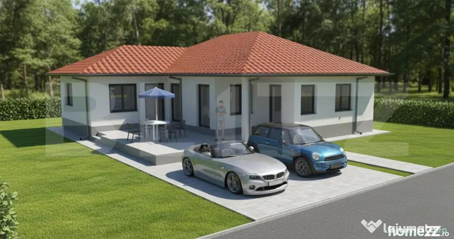 Casă cu 4 camere cu Teren 500 Mp în Tărlungeni
