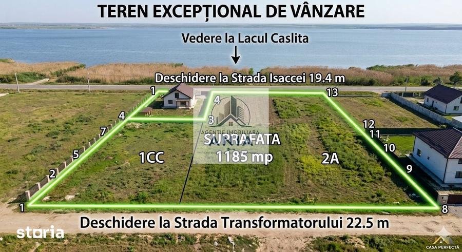 Teren de 1185 mp, în Somova