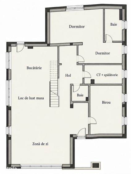 Casa individuala 6 camere, 5 bai, terasa la etaj, curte, P+ET+POD - 20